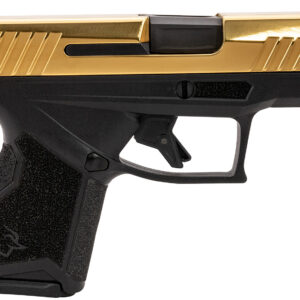 Taurus 1-GX4M931-G GX4  Micro-Compact Frame 9mm Luger 13+1 3.06" Satin Black DLC Stainless Steel Barrel, Gold PVD Serrated Alloy Steel Slide, Matte Black Stainless Steel Frame, Textured Grip