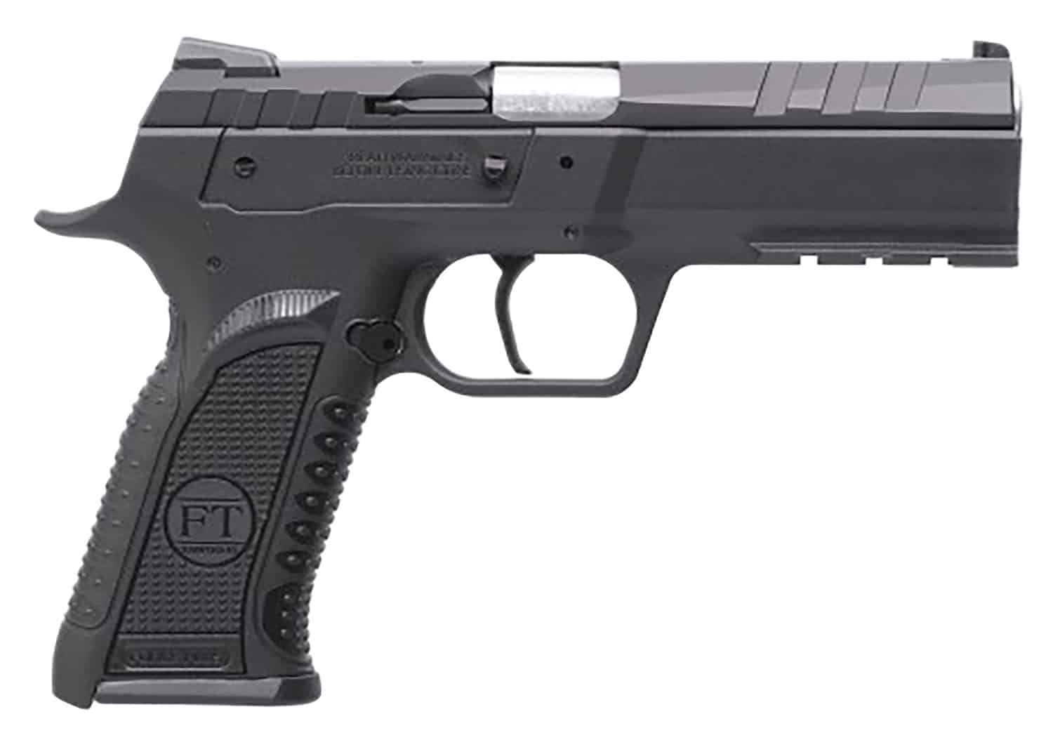 Tanfoglio TFFORCES9 Force Esse 9mm Luger 16+1 4.40" Stainless Steel Barrel, Black Serrated Steel Slide, Black Polymer Frame w/Picatinny Rail, Textured Grip