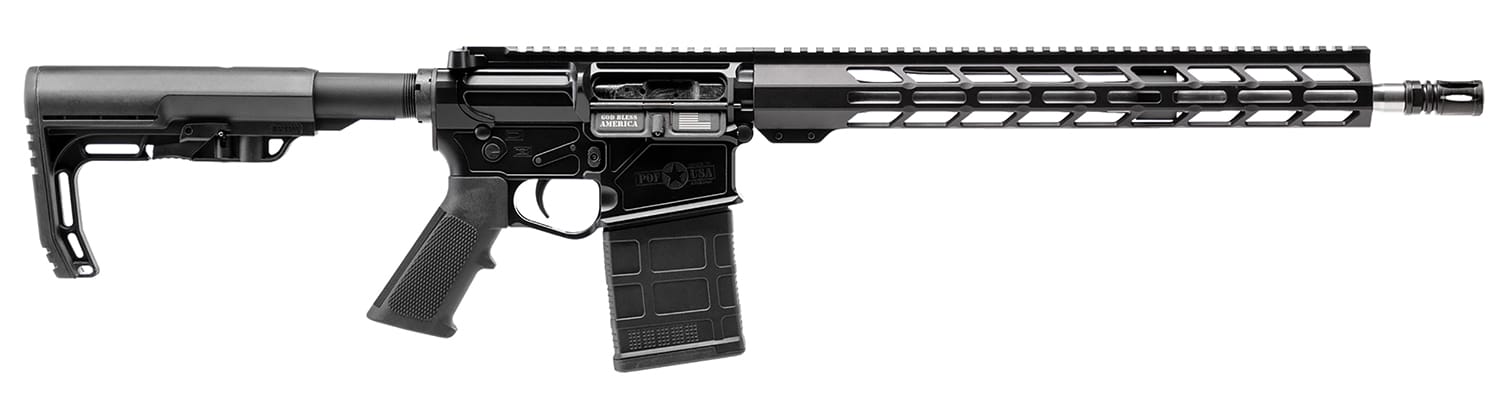 Patriot Ordnance Factory 02357 LMR Base 308 Win 20+1 16.50" Black Aluminum Receiver A2 Style Grip
