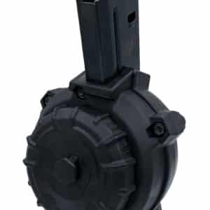 ProMag DRMA108   50rd Drum 6.8 SPC Fits AR-15 Black DuPont Zytel Polymer