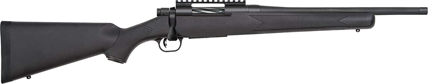 Mossberg 28229 Patriot Carbine 308 Win 5+1 16.25" Matte Blued Threaded Bull Barrel, Matte Blued Picatinny Rail Receiver, Black Fixed Synthetic Stock