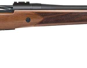 Mossberg 28239 Patriot Full Size 7mm PRC 3+1 24" Matte Blued Fluted Threaded Barrel, Drilled & Tapped Matte Blued Stainless Steel Receiver, Walnut Fixed Stock