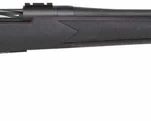 Mossberg 28243 Patriot Full Size 6.5 PRC 4+1 24" Matte Blued Fluted Threaded Barrel, Drilled & Tapped Matte Blued Stainless Steel Receiver, Black Fixed Synthetic Stock