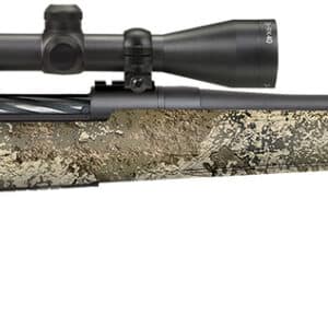 Mossberg 28257 Patriot Super Bantam w/Optic 350 Legend 4+1 22" Matte Blued Fluted Threaded Barrel, Matte Blued Drilled & Tapped Receiver, Adj LOP TrueTimber Strata Synthetic Stock, 3-9x40mm Duplex