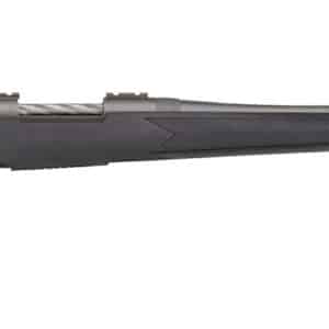 Mossberg 28259 Patriot Full Size 450 Bushmaster 4+1 20" Stainless Cerakote Fluted Threaded Barrel, Drilled & Tapped Stainless Cerakote Receiver, Black Fixed Synthetic Stock