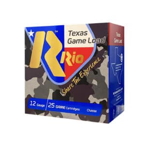 Rio Ammunition TG366TX Texas Game Load High Velocity 12Gauge 2.75" 1 1/4oz 6Shot 25 Per Box/10 Case