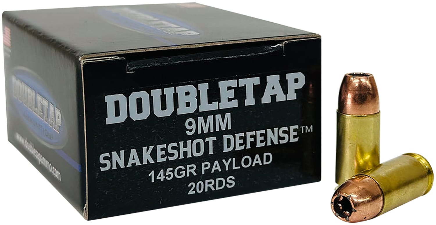 DoubleTap Ammunition 9MMSS20 Snake Shot 9mm 20 Per Box/50 Case