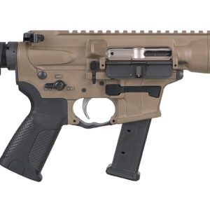 LWRC ICP9CK8SBA3 IC-9  9mm Luger 8.50" 33+1 Black Nitride Threaded Barrel, Flat Dark Earth Anodized Aluminum Picatinny Rail Receiver, SB Tactical SBA3 Brace, LWRC Ultra Combat Grip, Ambidextrous