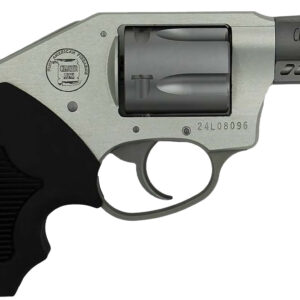 Charter Arms 53801 Off Duty Coyote 380 ACP 5rd 2" Matte Stainless Ported Barrel & Cylinder, Anodized Aluminum Frame, Black Finger Grooved Rubber Grip, Concealed Hammer