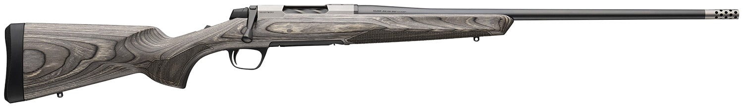 Browning 036092224 X-Bolt 2 Hunter Full Size 270 Win 4+1 22" Matte Blued Threaded Sporter Barrel, Drilled & Tapped Stainless Steel Receiver, Fixed Gray Laminate Stock, Radial Muzzle Brake