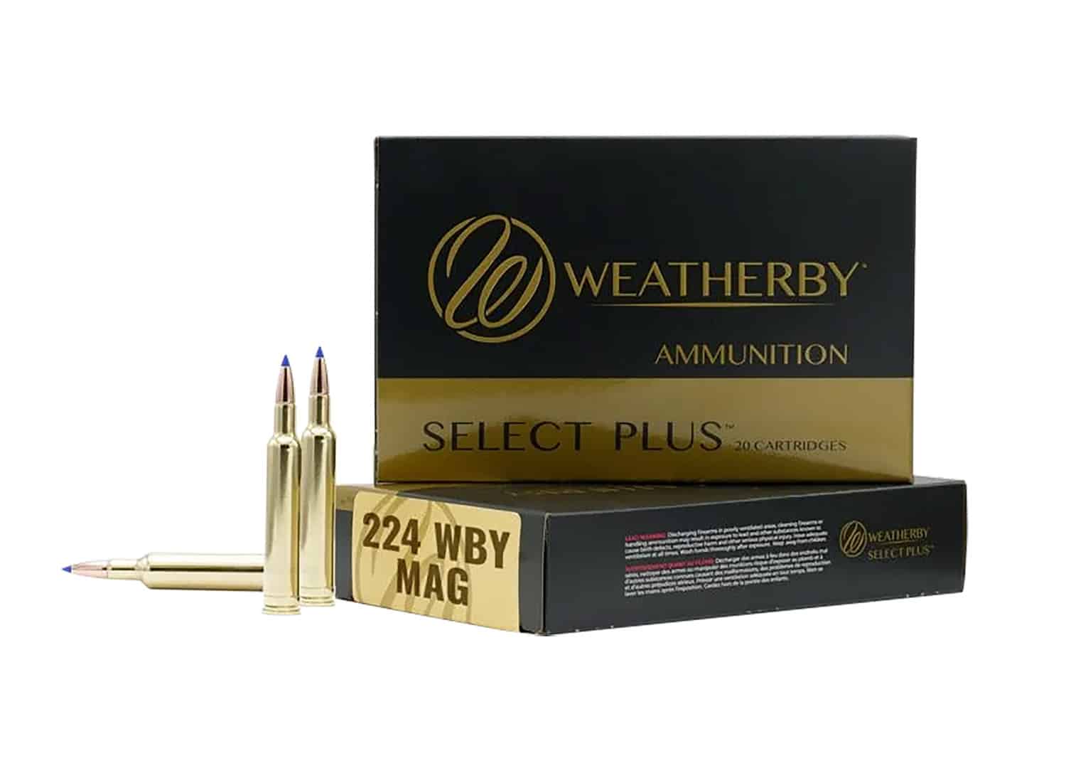 Weatherby M22437HCB 224WthbyMag 37gr Hammer Custom 20 Per Box/10 Case