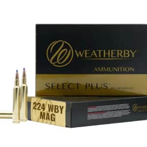 Weatherby R224805FBT 224WthbyMag 80.5gr 20 Per Box/10 Case