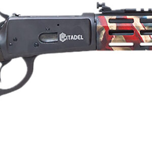 Howa CIT357LVRUSA Levtac 92 357 Mag 8+1 16.50" Matte Black Threaded Barrel & Steel Receiver w/Picatinny Rail, Fixed Respect Camo (American Flag) Synthetic Stock, Right Hand