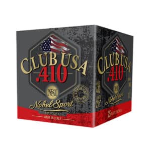 Nobel/Eurosports LLC ANS4129 Club USA 410Gauge 2.50" 1/2oz 9Shot 25 Per Box/10 Case