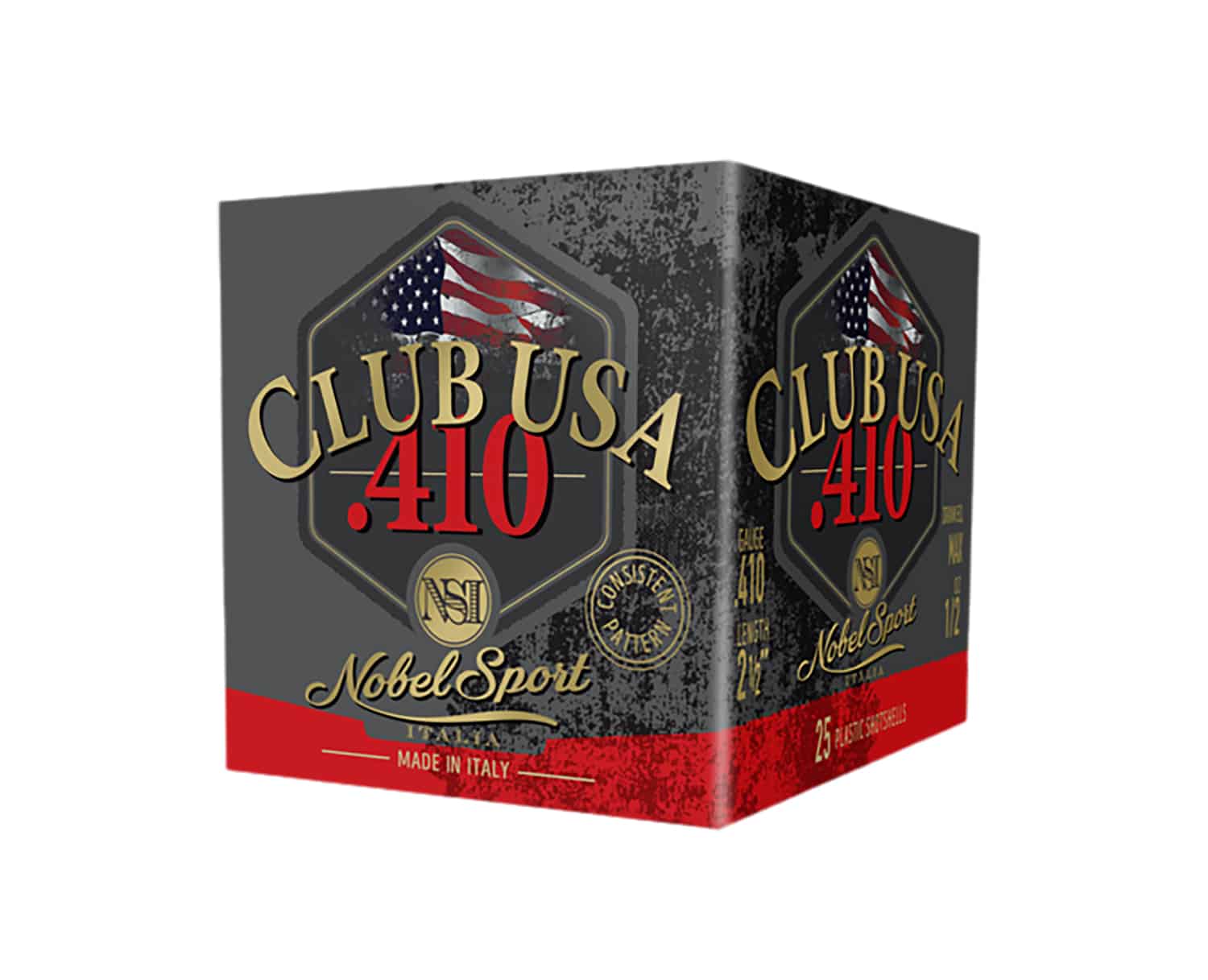 Nobel/Eurosports LLC ANS4129 Club USA 410Gauge 2.50" 1/2oz 9Shot 25 Per Box/10 Case