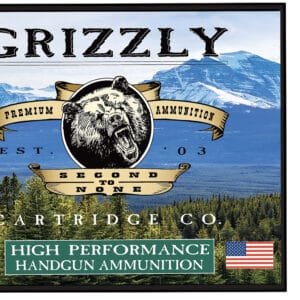 Grizzly Ammo GC9M+P1 9mm+P 124gr Full Metal Jacket Flat Point 20 Per Box/10 Case