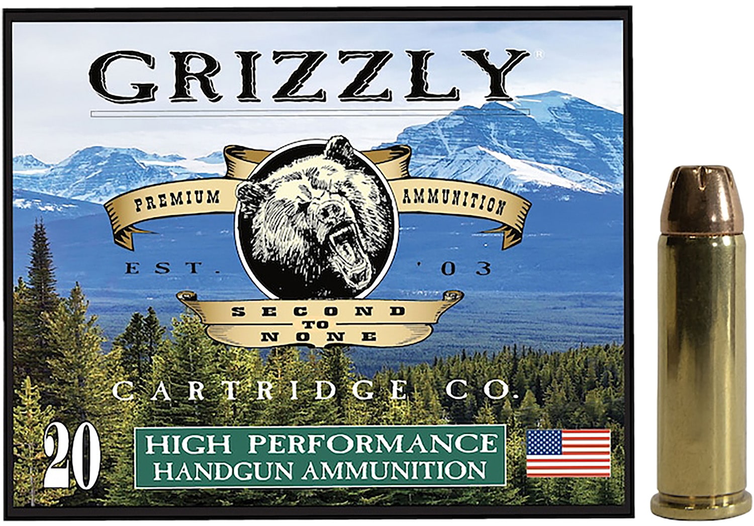 Grizzly Ammo GC38SP3 38Special 148gr Jacketed Hollow Point 20 Per Box/10 Case