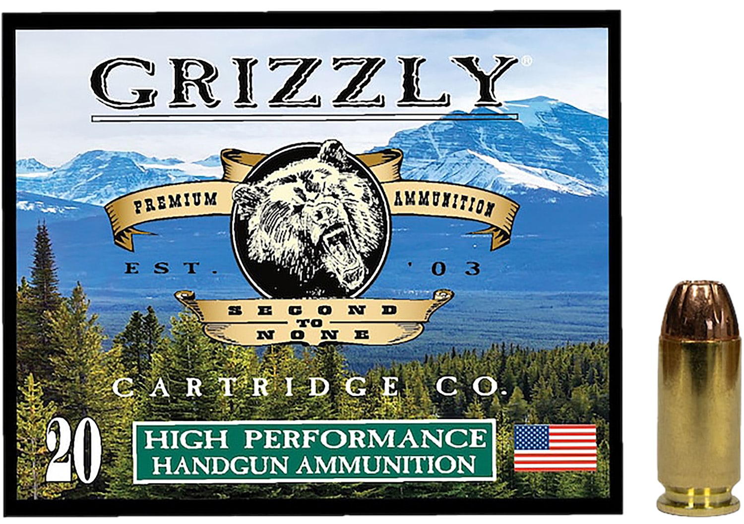 Grizzly Ammo GC4SW1 40S&W 200gr Jacketed Hollow Point 20 Per Box/10 Case