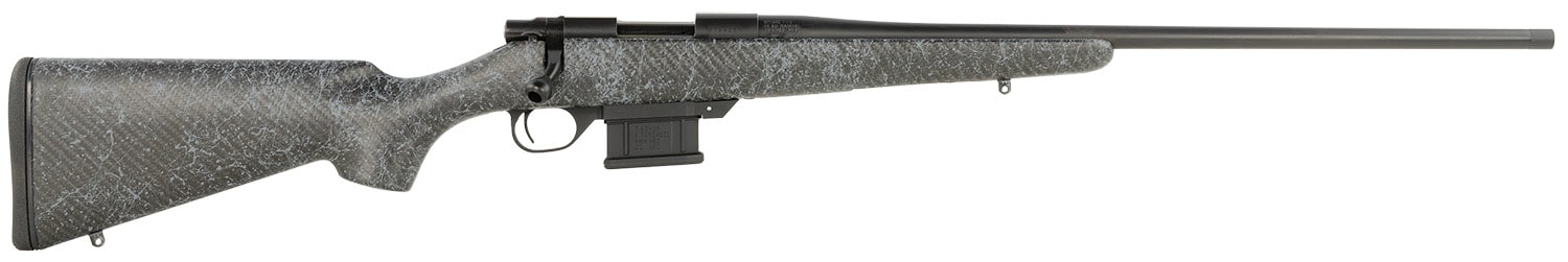 Howa HCE300GW 1500 Carbon Elevate 300 Win Mag 3+1 24" Wrapped Carbon Fiber Threaded Barrel, Blued Drilled & Tapped Steel Receiver, Fixed Stocky's Black w/Gray Webbing Carbon Fiber Stock, Right Hand