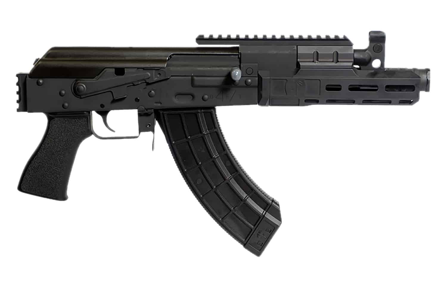 Century Arms HG8000N Draco 7.62x35mm 30+1 7.50" Black M-LOK Handguard, Black Picatinny Rail, Rear Picatinny Rail, Black Polymer Grip