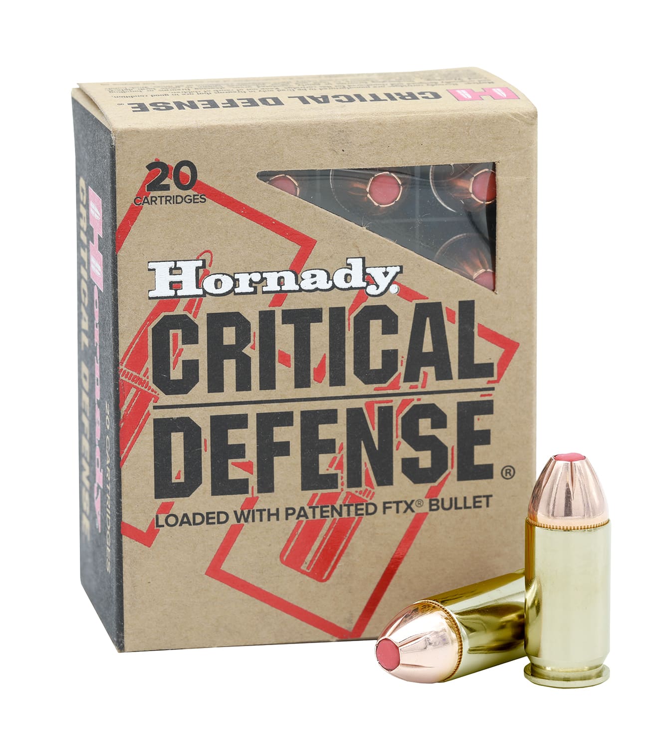 Hornady 90923 Critical Defense 45Auto+P 185gr Flex Tip eXpanding 20 Per Box/10 Case