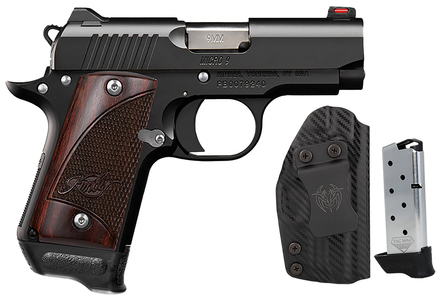 KIMBER 3300253 MICRO 9 BLACK RSWD 9MM 3.15" RTC