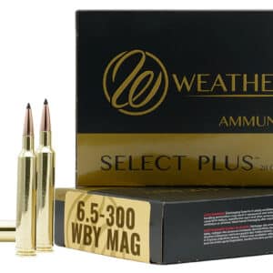 Weatherby H653140IL Select 6.5x300 Wthby Mag 140 gr 3275 fps Hornady Interlock 20 Bx/10 Cs