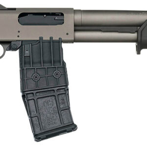 Mossberg 50221 590M 12 Gauge 10+1 18.50" Tungsten Gray Cerakote Barrel & Steel Drilled & Tapped Receiver, Magpul SGA Black Synthetic Stock