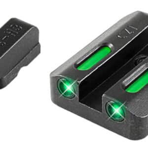 TruGlo TG13CZ1A TFX Black | Green Tritium & Fiber Optic White Outline Front Sight Green Tritium & Fiber Optic Rear Sight