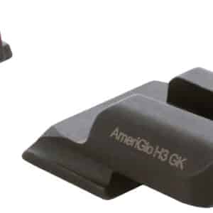 AmeriGlo SW245 i-Dot Sight Set for Smith & Wesson M&P Shield Green Tritium Orange Outline Front Sight-Green Tritium Rear Sight