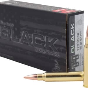 Hornady 80267 Black 223Rem 75gr Boat Tail Hollow Point 20 Per Box/10 Case