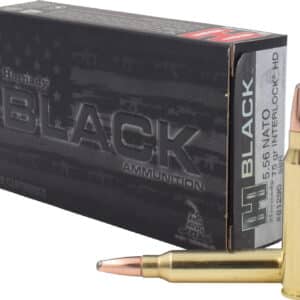 Hornady 81296 Black 5.56x45mmNATO 75gr InterLock Heavy Duty 20 Per Box/10 Case