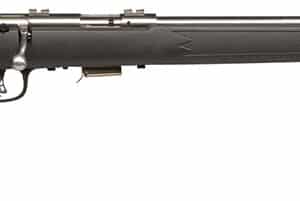 Savage Arms 91700 93 FSS Full Size 22 WMR 5+1 21" Matte Sporter Barrel, Matte Drilled & Tapped Stainless Steel Receiver, Matte Black Fixed Synthetic Stock, Right Hand