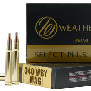 Weatherby B340225TTSX Select Plus 340WthbyMag 225gr Barnes Tipped TSX Lead Free 20 Per Box/10 Case