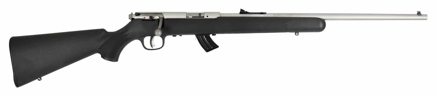 Savage Arms 24700 Mark II FSS Full Size 22 LR 10+1 21" Matte Button Rifled Barrel, Matte Stainless Steel Receiver, Matte Black Fixed Synthetic Stock, Right Hand