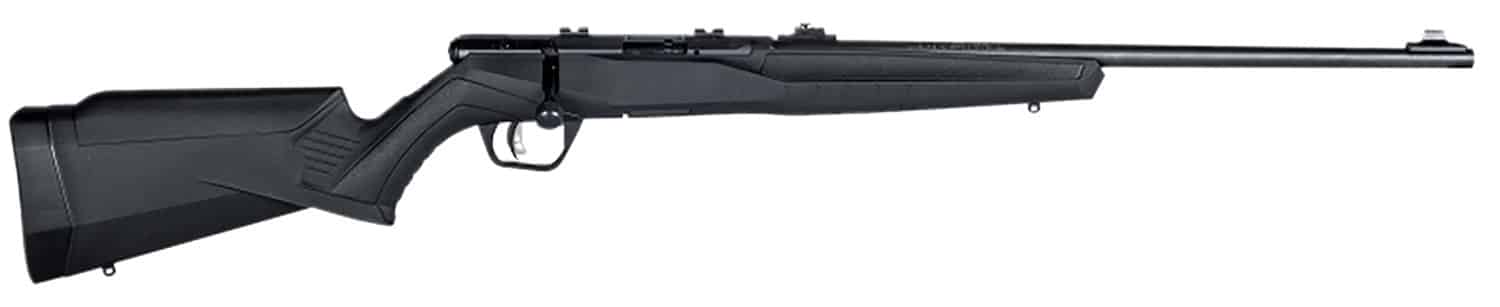 Savage Arms 70200 B Series F Full Size 22 LR 10+1 21" Matte Black Button Rifled Barrel, Matte Black Drilled & Tapped Carbon Steel Receiver, Matte Black Fixed Synthetic Stock, Right Hand