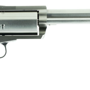 Magnum Research BFR45707B BFR Long Cylinder Extra Large 45-70 Gov 5 Shot 7.50" Brushed Stainless Steel Barrel, Cylinder & Frame, Bisley White Laminate Grip, Exposed Hammer