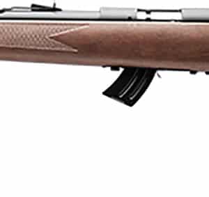 Savage Arms 50701 Mark II GL Full Size 22 LR 10+1 21" Matte Black Sporter Barrel, Matte Black Drilled & Tapped Carbon Steel Receiver, Satin Brown Fixed Wood Stock, Left Hand