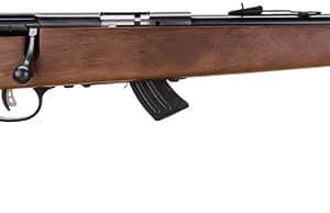 Savage Arms 60703 Mark II G Youth 22 LR 10+1 19" Matte Black Button Rifled Barrel, Matte Black Drilled & Tapped Carbon Steel Receiver, Satin Brown Fixed Wood Stock, Right Hand