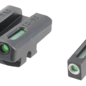 TruGlo TG13WA3A TFX Black | Green Tritium & Fiber Optic White Outline Front Sight Green Tritium & Fiber Optic Rear Sight