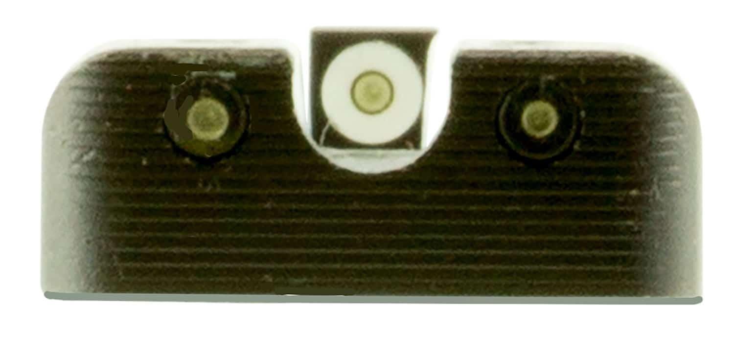 TruGlo TG231H1W Tritium Pro Black | Green Tritium White Outline Front Sight Green Tritium Rear Sight