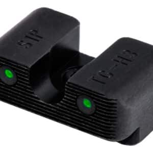 TruGlo TG231S1W Tritium Pro Black | Green Tritium White Outline Front Sight Green Tritium Rear Sight