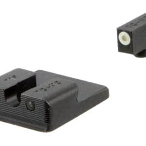 TruGlo TG231T2W Tritium Pro Black | Green Tritium White Outline Front Sight Green Tritium Rear Sight