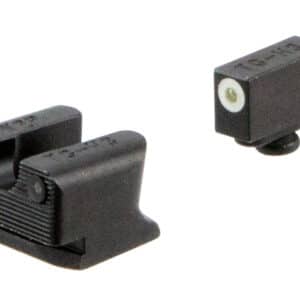 TruGlo TG231W2W Tritium Pro  Black | Green Tritium White Outline Front Sight Green Tritium Rear Sight