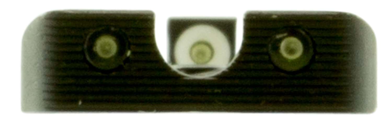 TruGlo TG231MP1W Tritium Pro Black | Green Tritium White Outline Front Sight Green Tritium Rear Sight