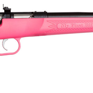 Crickett KSA2220 Youth  22 LR 1rd 16.12" Blued Single Shot Barrel, Blued Stainless Steel Receiver, Pink Fixed Synthetic Stock, Right Hand
