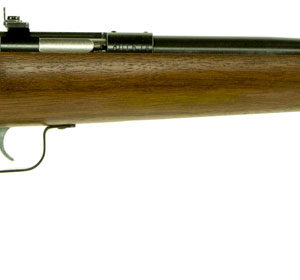 Crickett KSA2238 Youth  22 LR 1rd 16.12" Blued Barrel & Receiver, Fixed Front/Adjustable Rear Peep Sights, Walnut Stock w/11.5" LOP, Rebounding Firing Pin Safety