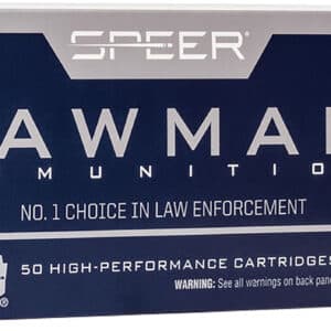 Speer 53824 Lawman Training Clean-Fire 9mmLuger 124gr Total Metal Jacket Round Nose 50 Per Box/20 Case