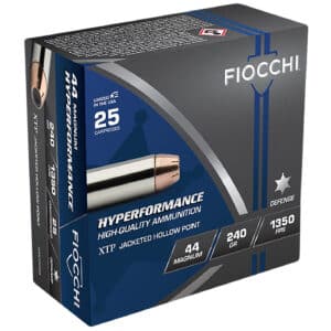 Fiocchi 44XTP25 Hyperformance 44RemMag 240gr Hornady XTP Hollow Point 25 Per Box/20 Case