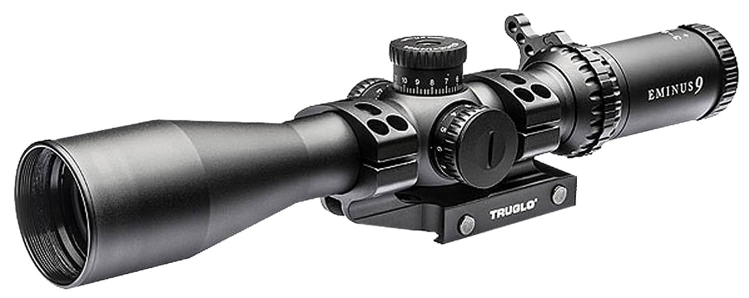 TruGlo TG-8541TLR Eminus Black Anodized 4-16x44mm 30mm Tube Dual Illuminated (Green/Red)TacPlex MOA Reticle